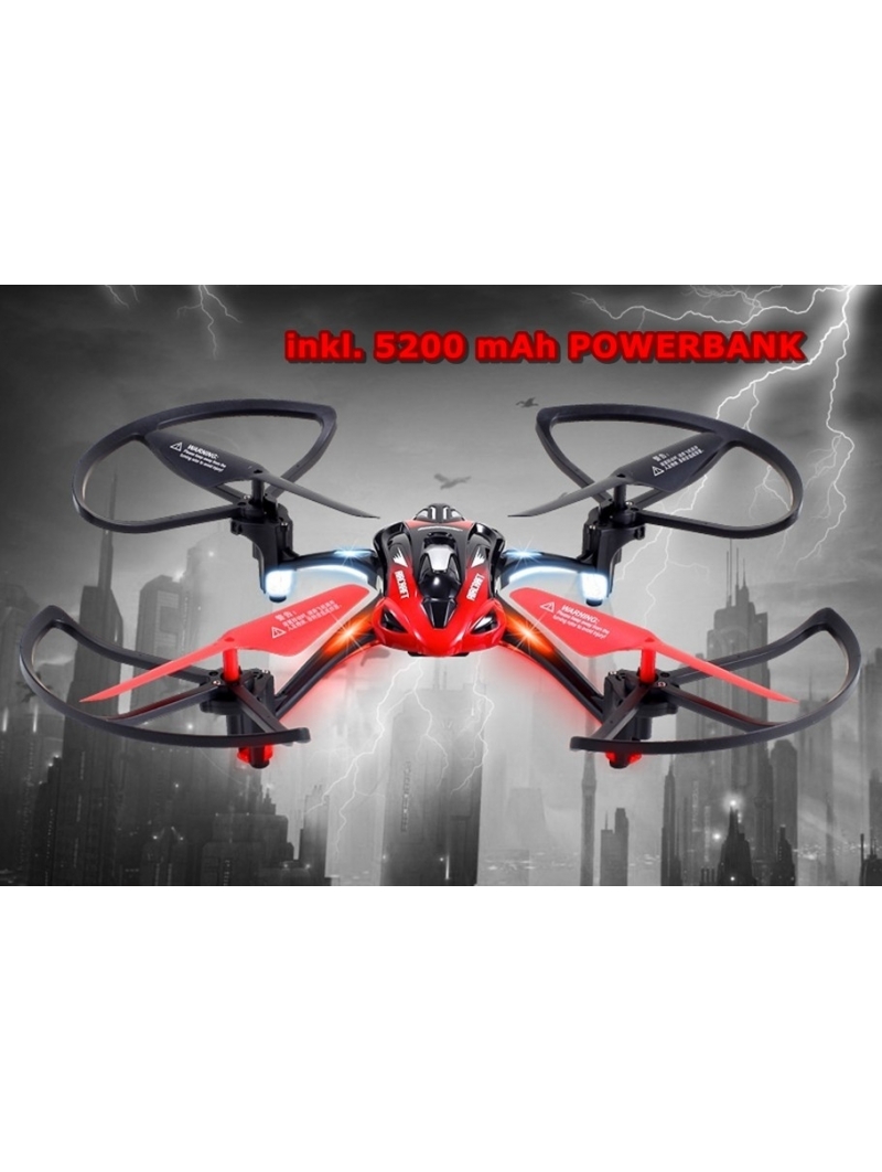 RC QUADROCOPTER LS  6052 MIT WIFI CAMERA - INKL. 5200 mAh POWERBANK