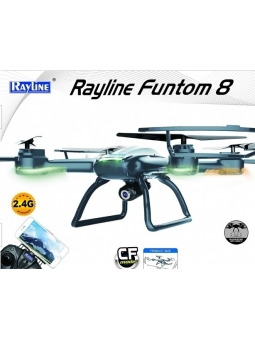 RC QUADROCOPTER RAYLINE FUNTOM 8 HD CAM MIT EXTRA AKKU