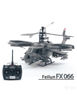 RC Helikopter FX066 Hunting Sky, Single, 4CH, 2,4 GHz, Militär Hubschrauber