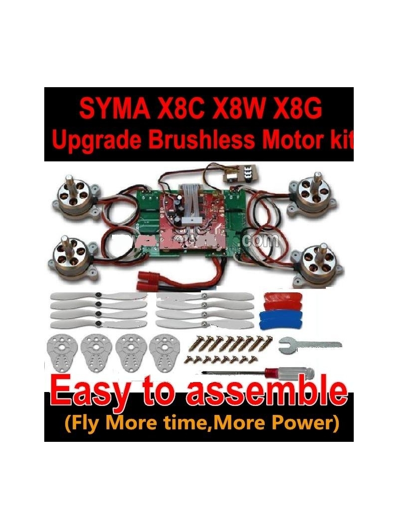 RC Qudrocopter Syma X8C X8G X8W Brushless Motor Tuning Upgrade, Umrüst Set 