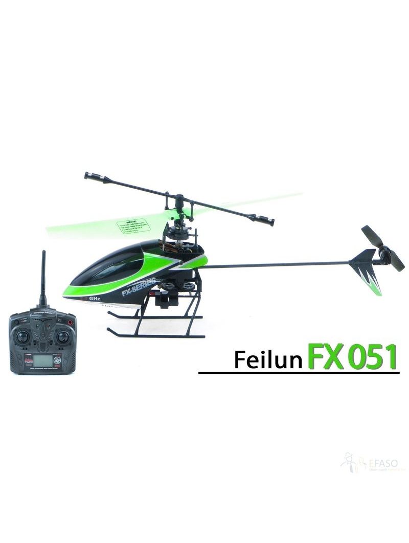  RC Feilun FX051 4-Kanal 2,4GHz Single-Rotor Helikopter, schnell und wendig 