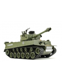 RC Panzer "German Tiger I" grün 1:20 mit Schuss und Sound-B2