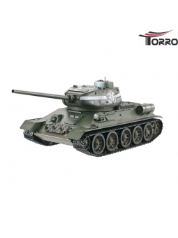 Torro T34/85 RC Panzer 2.4 GHz 1/16 Profi-Metall BB Grün