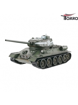 Torro T34/85 RC Panzer 2.4 GHz 1/16 Profi-Metall BB Grün