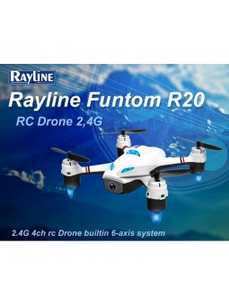RC Quadcopter Drohne Rayline Funtom R20 WiFi 720PG inkl. VR Brille
