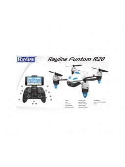 RC Quadcopter Drohne Rayline Funtom R20 WiFi 720PG inkl. VR Brille