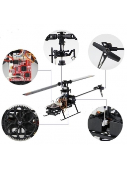 Top RC Helikopter WLtoys V966 Power Star 1 6CH 6-Axis Gyro Flybarless 